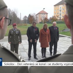 Sokolov: Den veteránů se konal i se studenty vojenské školy (TV Západ)
