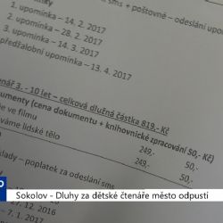 Sokolov: Dluhy za dětské čtenáře město odpustí (TV Západ)