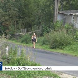 Sokolov: Do Těšovic vzniká chodník (TV Západ)	