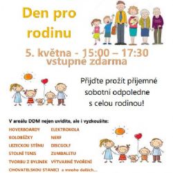 Sokolov: Dům dětí pořádá Den pro rodinu