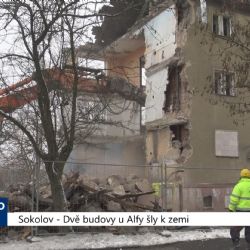 Sokolov: Dvě budovy u Alfy šly k zemi (TV Západ)