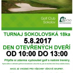 Sokolov: Golfový klub zve na Den otevřených dveří