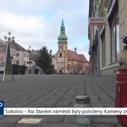 Sokolov: Na Starém náměstí byly položeny Kameny zmizelých (TV Západ)