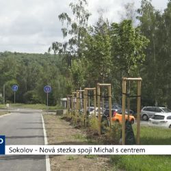 Sokolov: Nová cyklostezka spojila Michal s centrem (TV Západ)