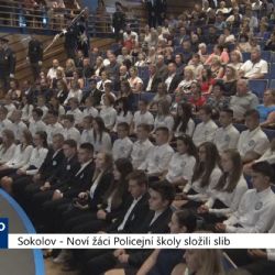 Sokolov: Noví žáci Policejní školy složili slib (TV Západ)