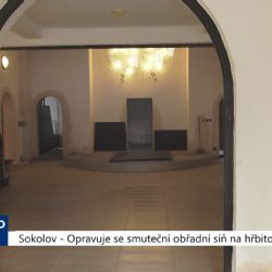 Sokolov: Opravuje se smuteční obřadní síň na hřbitově (TV Západ)