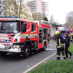Sokolov: Pět jednotek vyjelo k hlášenému požáru bytového domu