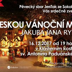 Sokolov: Pěvecký sbor JenTak pořádá vánoční mši