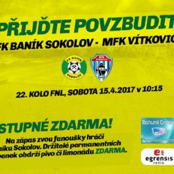 Sokolov: Přijďte tuto sobotu podpořit Baníkovce. Vstup zdarma