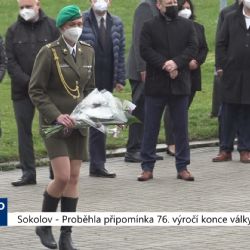 Sokolov: Proběhla připomínka 76. výročí konce války (TV Západ)