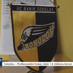 Sokolov: Profesionální hokej získá 1,6 milionu korun (TV Západ)