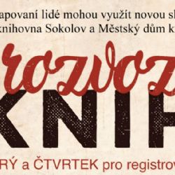 Sokolov: Senioři a handicapovaní si mohou objednat dovoz knih