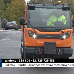 Sokolov: Služba Taxiodpad vás zbaví rozměrných věcí (TV Západ)