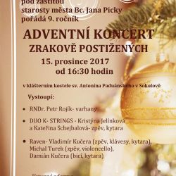 Sokolov: Tyflocentrum zve na Adventní koncert