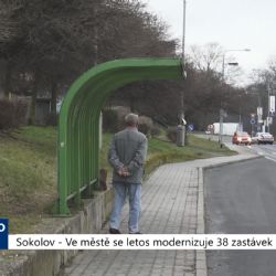 Sokolov: Ve městě se letos modernizuje 38 zastávek MHD (TV Západ)