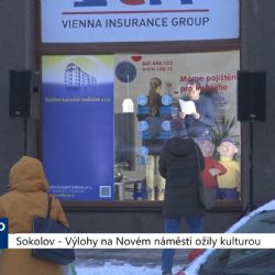 Sokolov: Výlohy na Novém náměstí ožily kulturou (TV Západ)