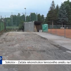 Sokolov: Začala rekonstrukce tenisového areálu na Baníku (TV Západ)