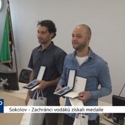 Sokolov: Zachránci vodáků získali medaile (TV Západ)