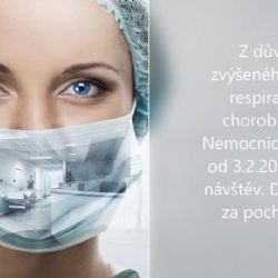 Sokolovská nemocnice také vydala zákaz návštěv