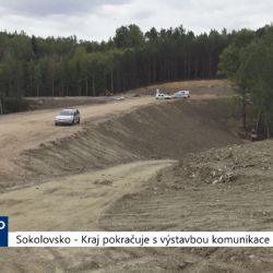 Sokolovsko: Kraj pokračuje s výstavbou komunikace k BMW (TV Západ)