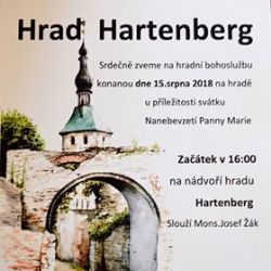 Sokolovsko: Na hradě Hartenberg se bude konat Mše svatá