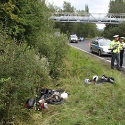 Sokolovsko: Nehoda motocyklu