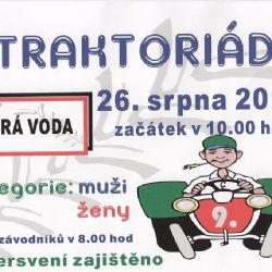 Stará Voda: Do obce se v sobotu sjedou traktoristé