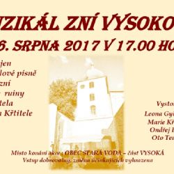 Stará Voda: Kostel Sv. Jana Křtitele rozezní muzikál