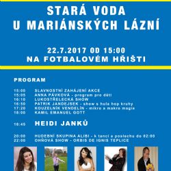 Stará Voda: Na Anenské letní slavnosti vystoupí Heidi Janků