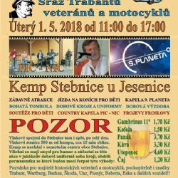 Stebnice: Sraz Trabantů, veteránů a motocyklů