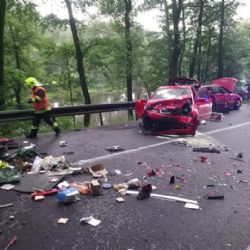 Stráž nad Ohří: Dnes ráno komplikovala dopravu nehoda dvou vozidel