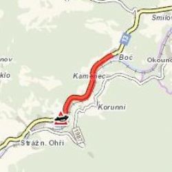 Stráž nad Ohří: Nehoda dvou nákladních vozidel