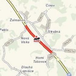 Stružná: Střet osobního vozidla s náklaďákem