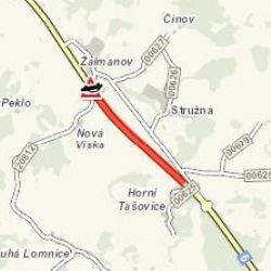 Stružná: U obce došlo k dopravní nehodě se zraněním