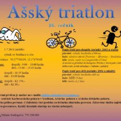 Studánka: Na začátku července proběhne Ašský triatlon
