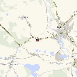 Teplá: Osobní vozidlo skončilo na střeše