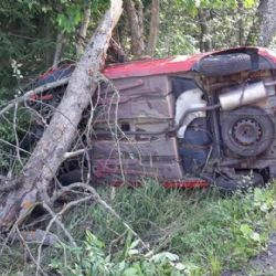 Teplá: U města havarovalo osobní vozidlo