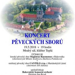 Teplá: V klášteře se uskuteční Koncert pěveckých sborů