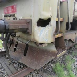 Těšetice: Střet traktoru s nákladním vlakem