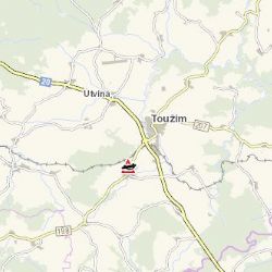 Toužim: Osobní vozidlo na střeše