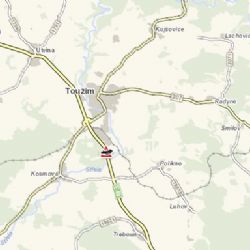 Toužim: Osobní vozidlo narazilo do dopravního značení