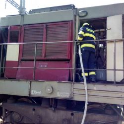 Tršnice: Hasiči zasahovali u požáru lokomotivy