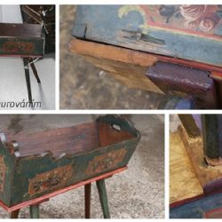 V rámci rekonstrukce milíkovského statku byla opravena dětská postýlka