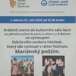 V sobotu se bude konat Mariánský podzim