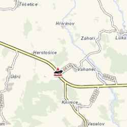 Vahaneč: Střet nákladního vozidla s osobním