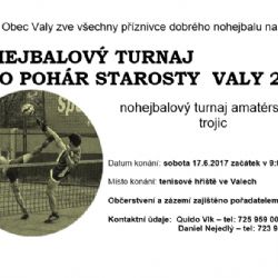 Valy: Třetí sobotu v měsíci se koná turnaj v nohejbalu O pohár starosty