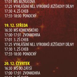 Vánoční trhy budou patřit dětem z chebských škol