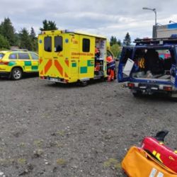 Vážný úraz cyklisty na Klínovci