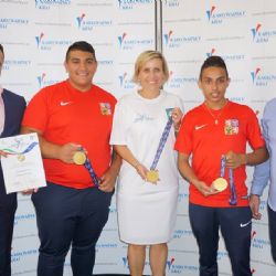 Vedení kraje poděkovalo úspěšným sokolovským vzpěračům