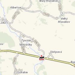 Verušičky: U obce došlo k převrácení nákladního vozidla